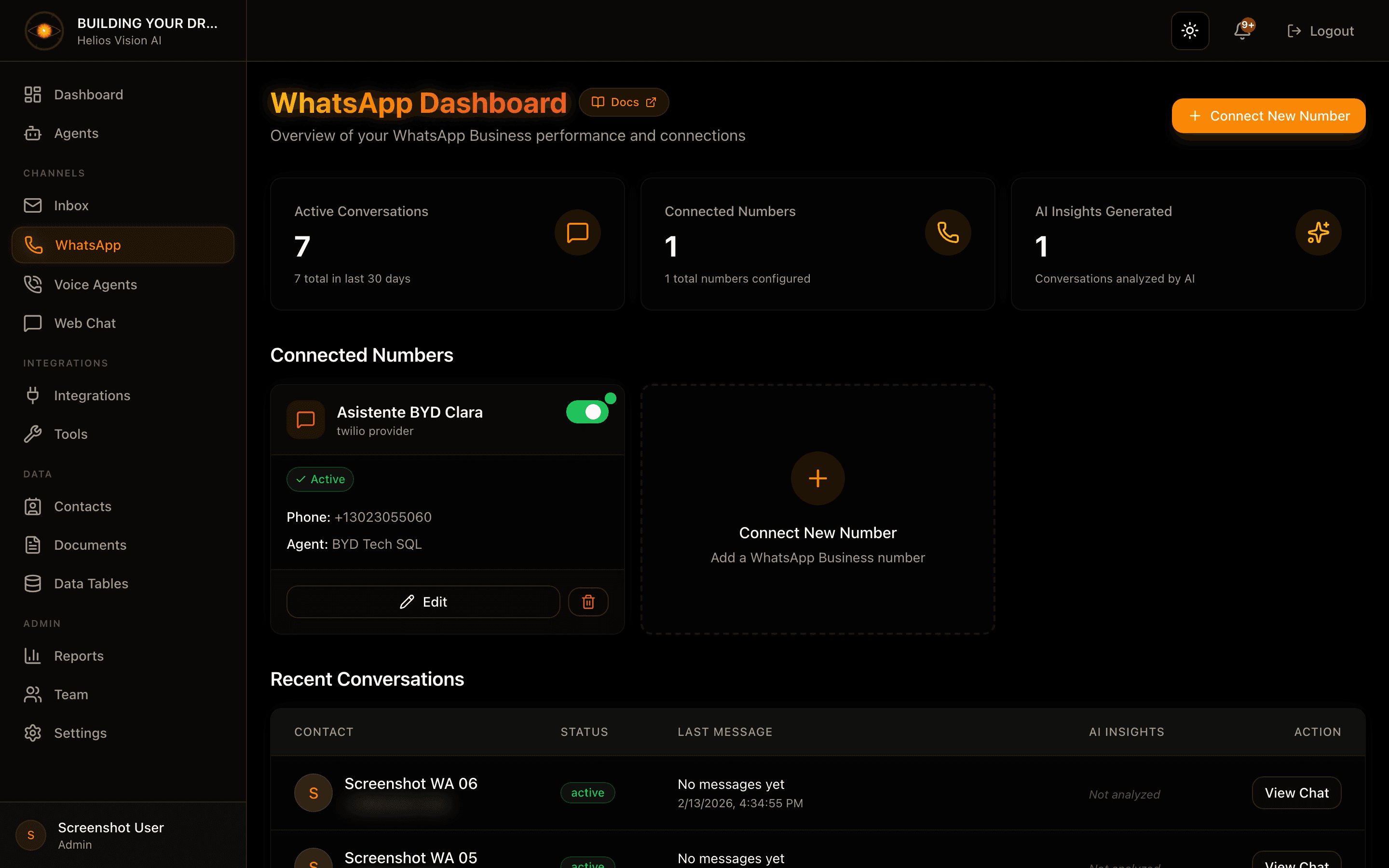 Connect Twilio for WhatsApp